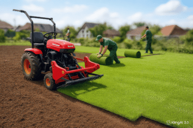 Przygotowanie gruntu pod trawnik i profesjonalne roboty ogrodowe na działce.