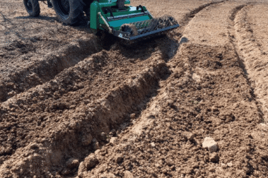 Frezowanie gleby i przygotowanie podłoża pod zakładanie trawnika.