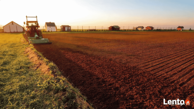 Profesjonalne prace ogrodnicze związane z przygotowaniem trawnika.