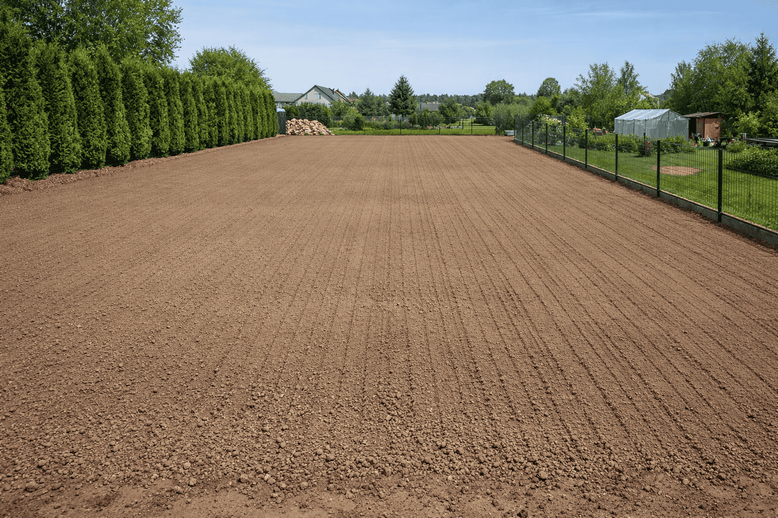 Skoszony teren po koszeniu bijakowym — Długołęka