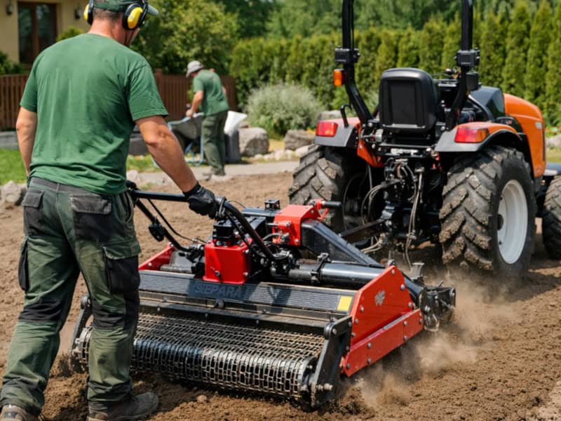 Glebogryzarka separacyjna — przygotowanie gleby pod trawnik Wrocław